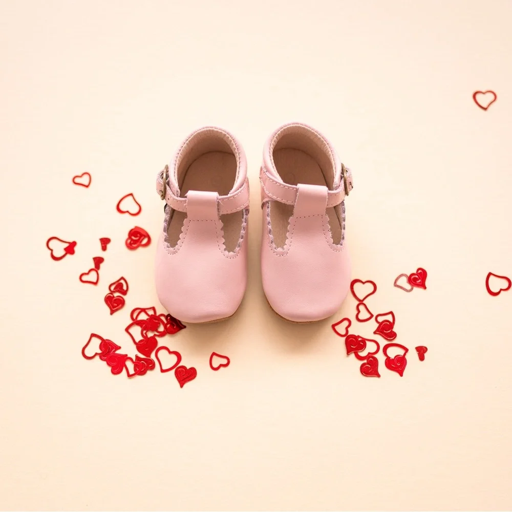 Riley T-Straps - Scalloped - Sweet Pink - Picture 5 of 15